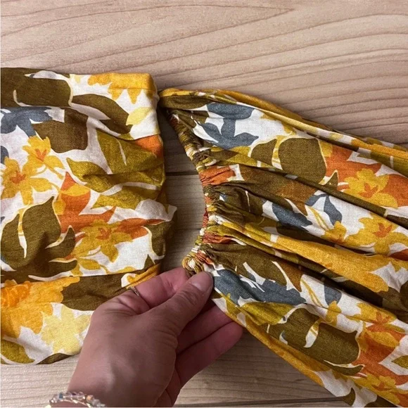 Amalie The Label Showpo Floral Off-Shoulder Blouse size 12 Ariesey - Picture 8 of 16